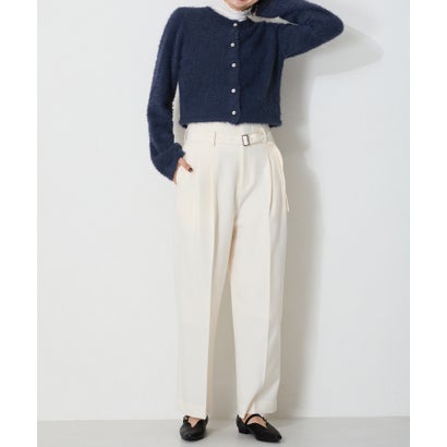 クロップドシャギーニットカーディガン（NAVY）｜詳細画像