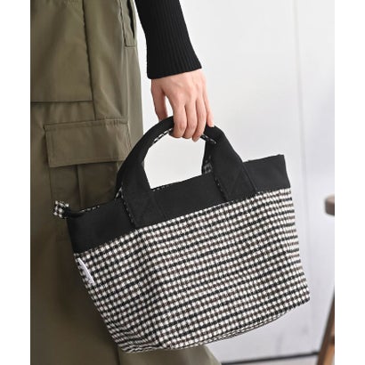 アールピーエス rps 起毛チェックミニトートBAG （ブラック）｜詳細画像