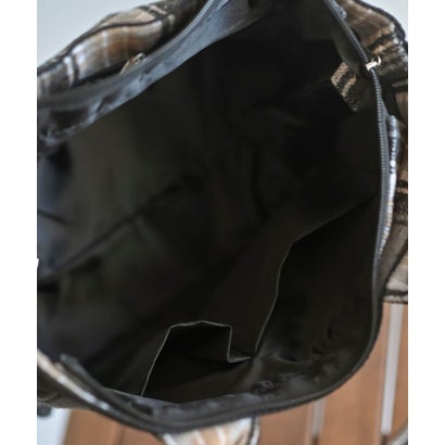 アールピーエス rps 起毛チェックミニトートBAG （ブラック）｜詳細画像