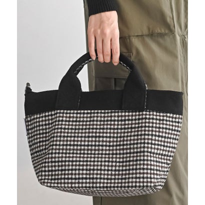 アールピーエス rps 起毛チェックミニトートBAG （ブラック）｜詳細画像