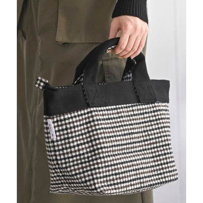アールピーエス rps 起毛チェックミニトートBAG （ブラウン）｜詳細画像