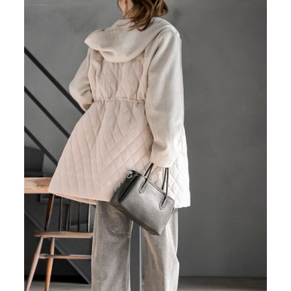アールピーエス rps ダブルフェイス×キルトフードコート （モカ）｜詳細画像
