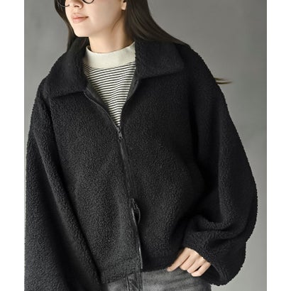 アールピーエス rps コクーンスリーブWZIPショートコート （モカ）｜詳細画像
