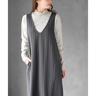 アールピーエス rps ふくれジャガードBACKリボンジャンスカ （ブラック）｜詳細画像