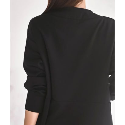 ダンボールフードレスプルオーバー （ブラック）｜詳細画像
