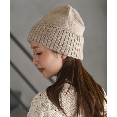 ニット帽 （杢ベージュ）｜詳細画像