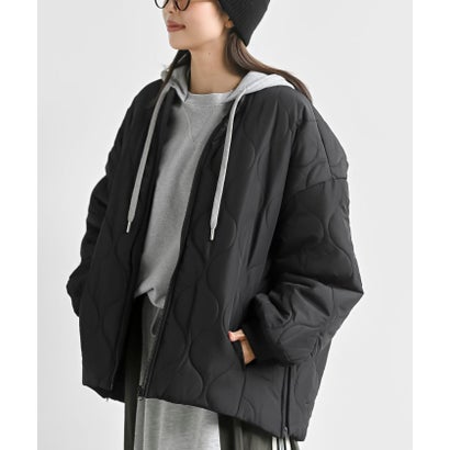 アールピーエス rps ウェーブキルトサイドファスナー付きブルゾン （ブラック）｜詳細画像