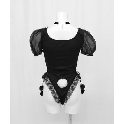 【ネット限定】ランジェリー セクシー コルセット Tショーツ セットアップ （ブラック）｜詳細画像