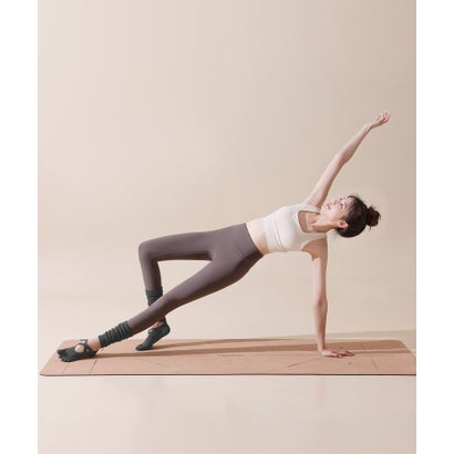 オシャレボ OSYAREVO 【ネット限定】ヨガ ピラティス ソックス 靴下 5本指 レッグウォーマー付き yoga （チャコールグレー）｜詳細画像