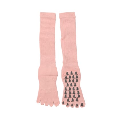 オシャレボ OSYAREVO 【ネット限定】ヨガ ピラティス ソックス 靴下 5本指 アンクレット yoga （ピンク）｜詳細画像