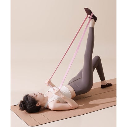 オシャレボ OSYAREVO 【ネット限定】ヨガ ピラティス ソックス 靴下 5本指 リブ スリークォーター yoga （ブラウン）｜詳細画像