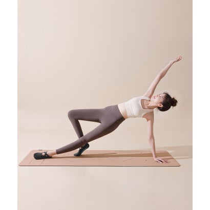 オシャレボ OSYAREVO 【ネット限定】ヨガ ピラティス ソックス 靴下 5本指 リブ スリークォーター yoga （チャコールグレー）｜詳細画像