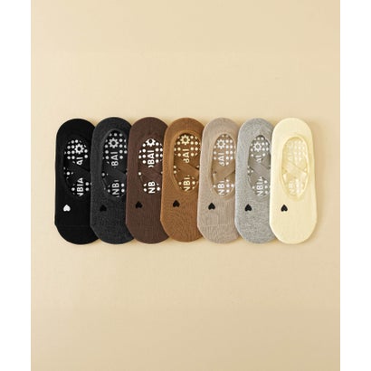 オシャレボ OSYAREVO 【ネット限定】ヨガ ピラティス ソックス 靴下 5本指 リブ スリークォーター yoga （キャメル）｜詳細画像