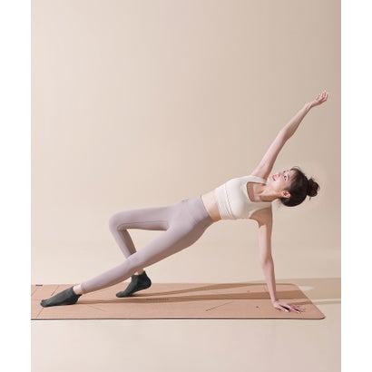 オシャレボ OSYAREVO 【ネット限定】ヨガ ピラティス ソックス 靴下 くるぶし クロスバンド yoga （チャコールグレー）｜詳細画像