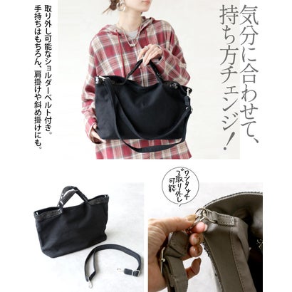 さりげない煌めき。大人のスパンコール2WAYトートバッグ  （ブラック）｜詳細画像