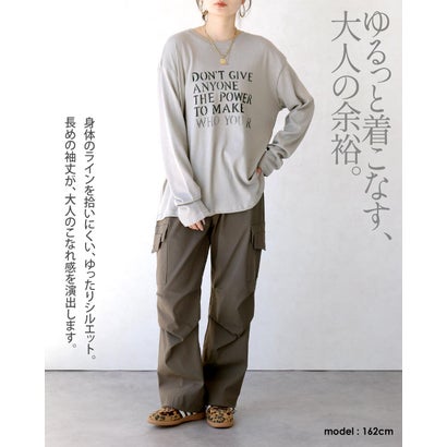 オトナ OTONA Tシャツ かすれロゴで、大人の抜け感。ヴィンテージロゴT （カーキ）｜詳細画像
