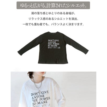 オトナ OTONA Tシャツ かすれロゴで、大人の抜け感。ヴィンテージロゴT （カーキ）｜詳細画像