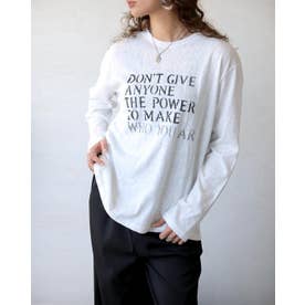 Tシャツ かすれロゴで、大人の抜け感。ヴィンテージロゴT  （ホワイト）