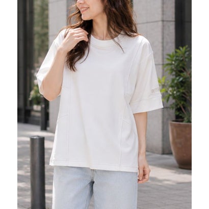 UVカラーステッチアクティブTシャツ （オフホワイト）｜詳細画像