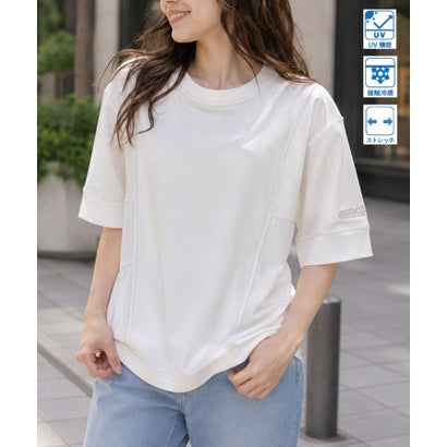 UVカラーステッチアクティブTシャツ （オフホワイト）｜詳細画像