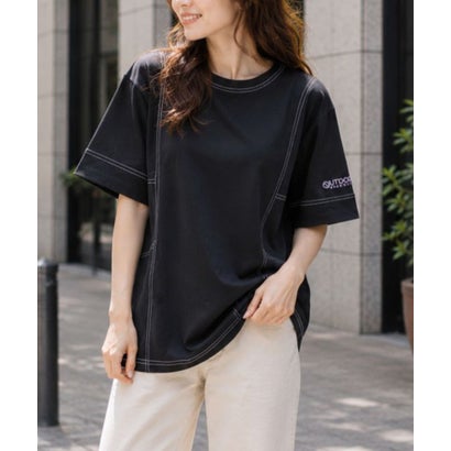 UVカラーステッチアクティブTシャツ （ブラック）｜詳細画像