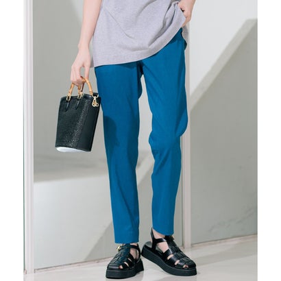 23区 S 【洗える】リネンレーヨンストレッチ テーパードパンツ （[WEB限定]ブルー系）｜詳細画像