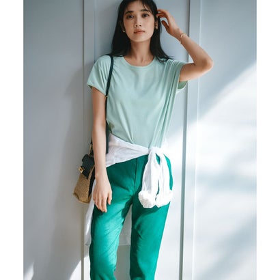 23区 S 【洗える】リネンレーヨンストレッチ テーパードパンツ （[WEB限定]ブルー系）｜詳細画像
