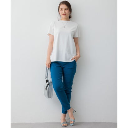 23区 S 【洗える】リネンレーヨンストレッチ テーパードパンツ （[WEB限定]ブルー系）｜詳細画像