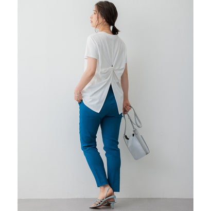 23区 S 【洗える】リネンレーヨンストレッチ テーパードパンツ （[WEB限定]ブルー系）｜詳細画像