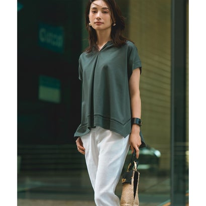 23区 S 【洗える】リネンレーヨンストレッチ テーパードパンツ （[WEB限定]ブルー系）｜詳細画像
