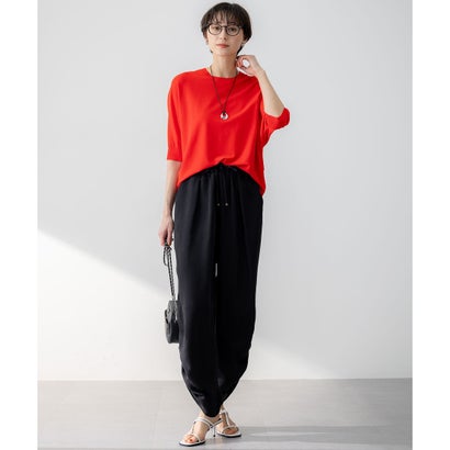 23区 S 【洗える】レーヨンポリエステルストレッチ ドルマン ニット （ホワイト系）｜詳細画像