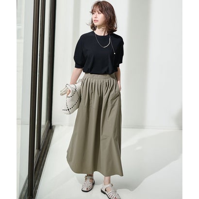 23区 S 【洗える】レーヨンポリエステルストレッチ ドルマン ニット （マスタード系）｜詳細画像