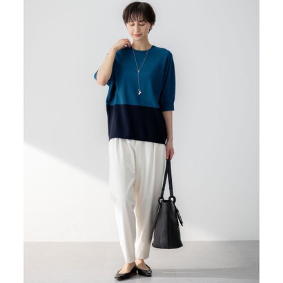 23区 S 【洗える】レーヨンポリエステルストレッチ ドルマン ニット （マスタード系）｜詳細画像