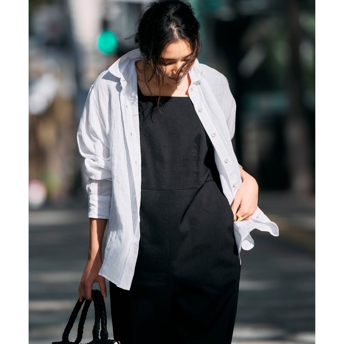 23区 S LIBECO ベーシック シャツ （ネイビー） - ファッション通販 