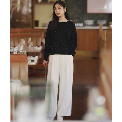 23区 S 【WEB＆一部店舗限定カラーあり/滝沢眞規子さん着用】クリスタルホットフィット ニット （ピンク系）｜詳細画像