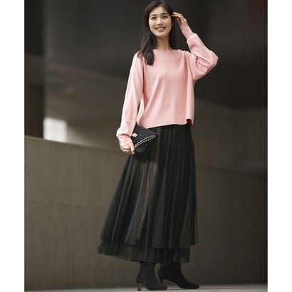 23区 S 【WEB＆一部店舗限定カラーあり/滝沢眞規子さん着用】クリスタルホットフィット ニット （ピンク系）｜詳細画像