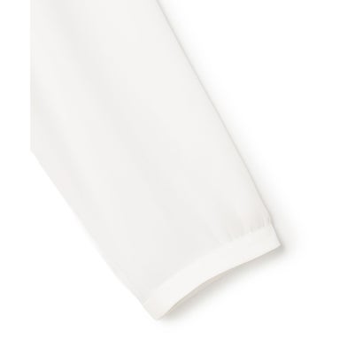 【洗える】シルキーデシン バーアクセント ブラウス （ホワイト系）｜詳細画像