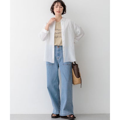 23区 S 【SLOW/一部店舗限定】ヴィンテージライク ロゴ Tシャツ （ホワイト系）｜詳細画像