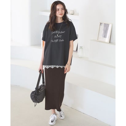 23区 S 【SLOW/一部店舗限定】ヴィンテージライク ロゴ Tシャツ （サックスブルー系）｜詳細画像