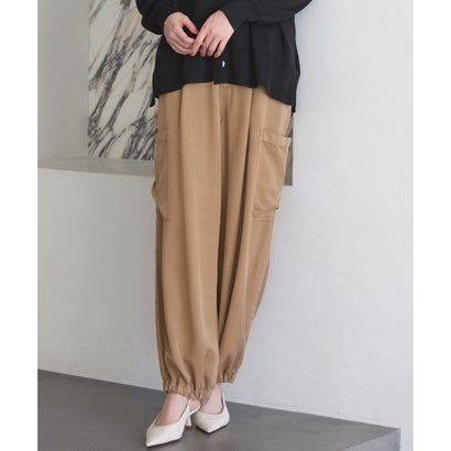 23区 S 【SLOW/一部店舗限定】ガーメントツイル ワイドタック パンツ （ベージュ系）｜詳細画像