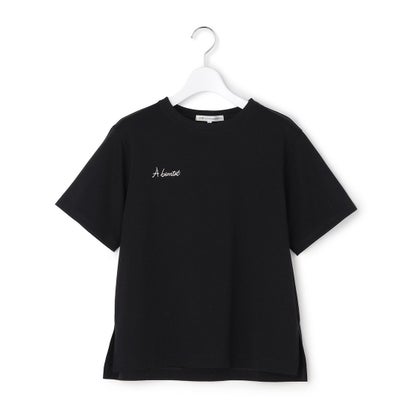 【Oggi掲載】バック刺繍 メッセージロゴ Tシャツ （ベージュ系）｜詳細画像