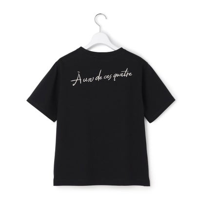 【Oggi掲載】バック刺繍 メッセージロゴ Tシャツ （ベージュ系）｜詳細画像