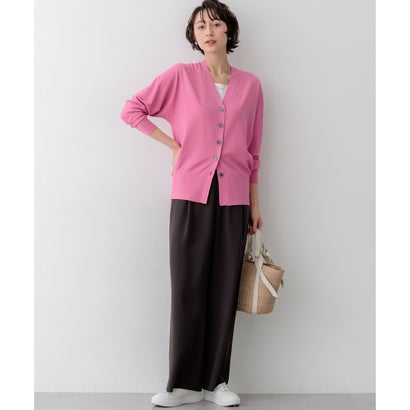 【WEB&一部店舗限定】ストレッチジョーゼット ワイドパンツ （ベージュ系）｜詳細画像