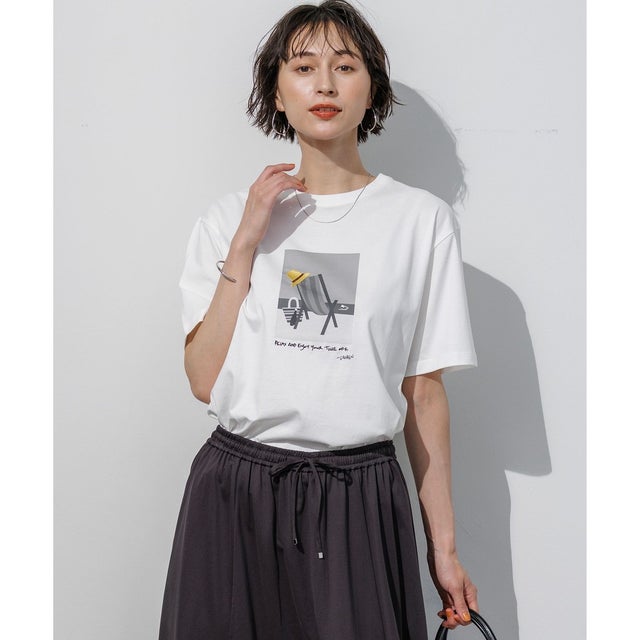 Lauren Rolwing コラボ グラフィックプリント Tシャツ （オフ×ハット）