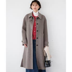【先行予約】MANTECOPureリバー ステンカラー ロングコート （モカ系）