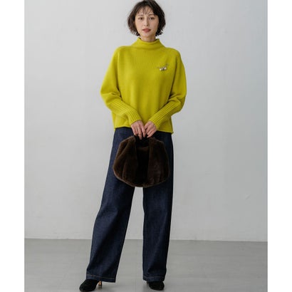 【一部予約/WEB&一部店舗限定カラーあり】カシミヤブレンド ロールネック ニット （ホワイト系）｜詳細画像