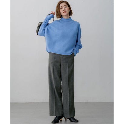 【一部予約/WEB&一部店舗限定カラーあり】カシミヤブレンド ロールネック ニット （グレー系）｜詳細画像