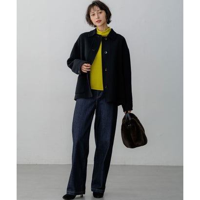 【一部予約/WEB&一部店舗限定カラーあり】カシミヤブレンド ロールネック ニット （ボルドー系）｜詳細画像