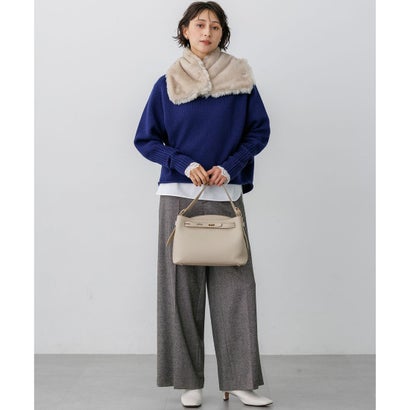 【一部予約/WEB&一部店舗限定カラーあり】カシミヤブレンド ロールネック ニット （ダルブルー系）｜詳細画像