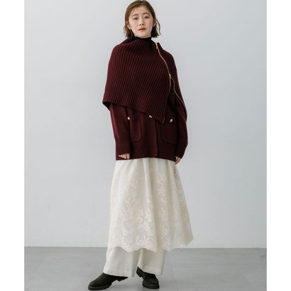 【見上愛さん着用/WEB&一部店舗限定カラーあり】カシミヤブレンド ジャケットライク カーディガン （[WEB&一部店舗限定]レッド系）｜詳細画像